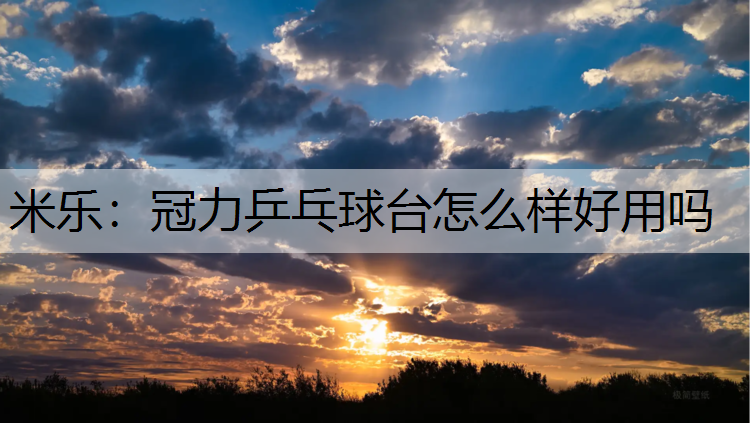 米乐：冠力乒乓球台怎么样好用吗