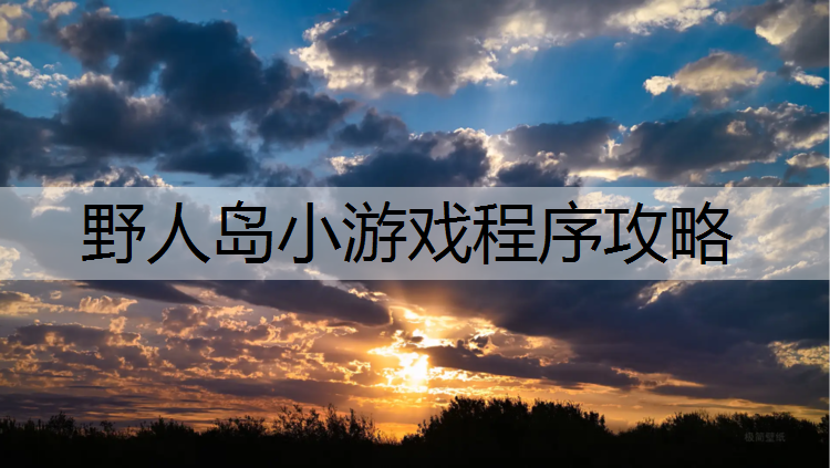 野人岛小游戏程序攻略