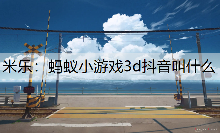 蚂蚁小游戏3d抖音叫什么